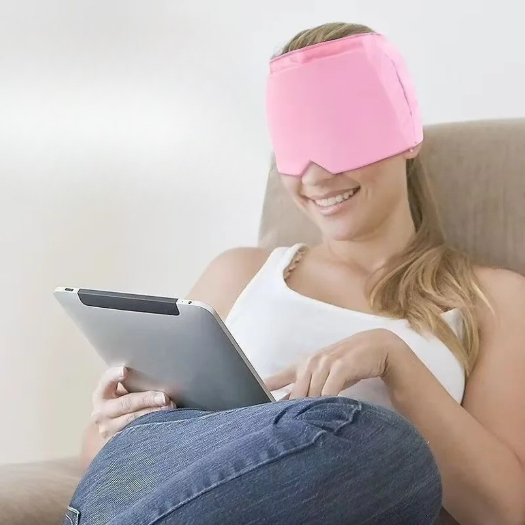 MigraRelief™ – Mascarilla de gel terapéutica para migrañas y estrés